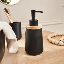 Set De Salle De Bain|Accessoire De Salle De Bain*alinea Set de salle de bain en polyresine - noir