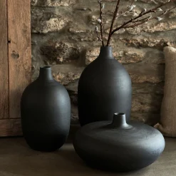 Vase*alinea Soliflore en fibrociment H35,5cm - Noir
