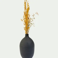 Vase*alinea Soliflore en polystone effet béton H25,5cm - Noir