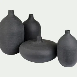 Vase*alinea Soliflore en polystone effet béton H25,5cm - Noir