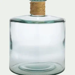 Vase|Vase Et Branchage De Noël*alinea Soliflore en verre recyclé h26cm - Transparent