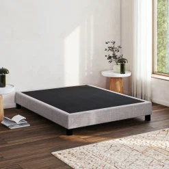 Sommier 140X200 Cm*alinea Sommier tapissier ferme 140x200cm - granite Gris