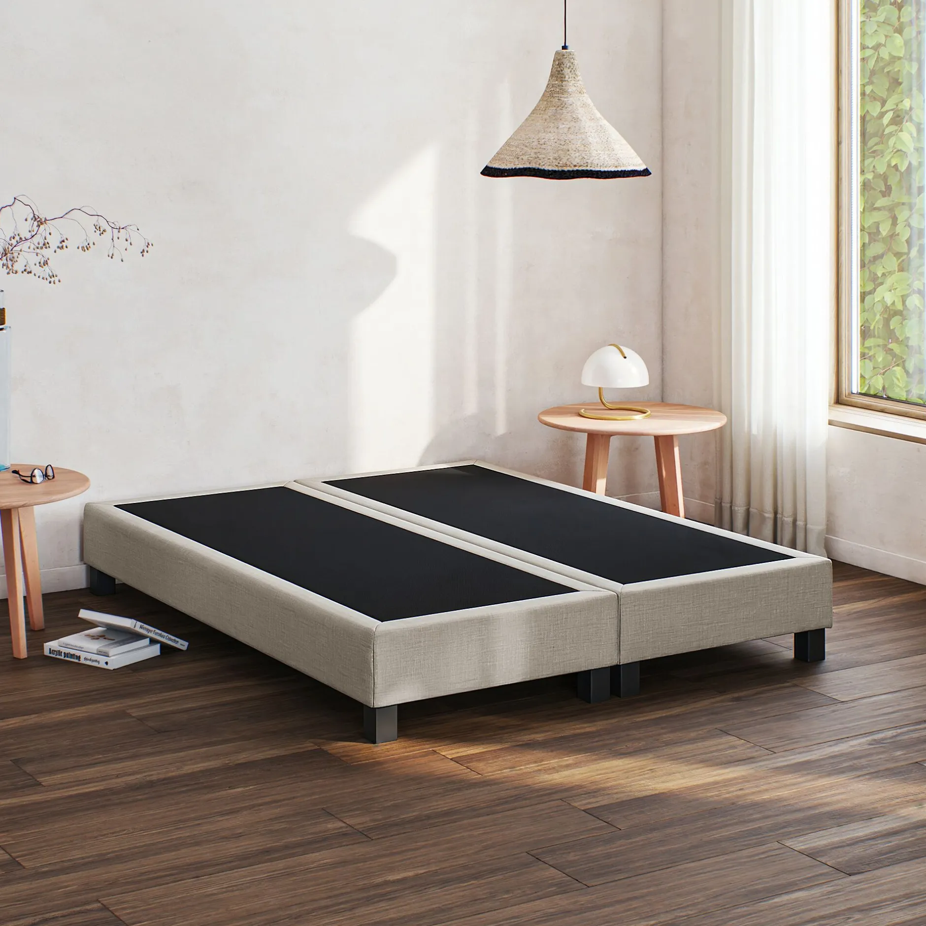 Sommier Tapissier*alinea Sommier tapissier ferme 180x190cm - Beige