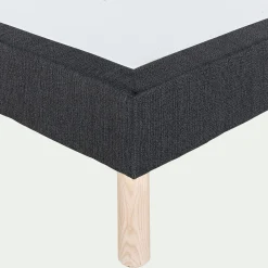 Sommier 140X200 Cm*alinea Sommier tapissier 140x200cm - anthracite Gris