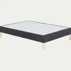 Sommier 140X190 Cm*alinea Sommier tapissier 140x190cm anthracite Gris