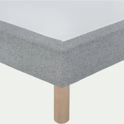 Sommier 160X200 Cm*alinea Sommier tapissier 160x200cm clair Gris