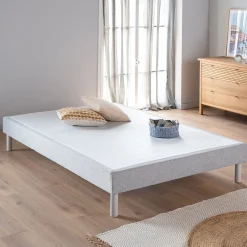 Sommier 160X200 Cm*alinea Sommier tapissier 160x200cm clair Gris
