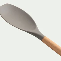 Ustensile De Cuisine|Couvert De Service*alinea Spatule cuillère en bois et silicone - brun terre ombre Marron