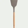 Ustensile De Cuisine|Couvert De Service*alinea Spatule plate en bois et silicone - brun terre ombre