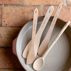 Salière Et Poivrière*alinea Spatule ronde en bois de hêtre 30cm - naturel