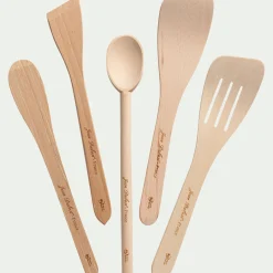 Salière Et Poivrière*alinea Spatule ronde en bois de hêtre 30cm - naturel
