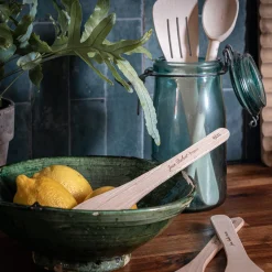 Ustensile De Cuisine|Salière Et Poivrière*alinea Spatule striée en bois de hêtre 30cm - naturel