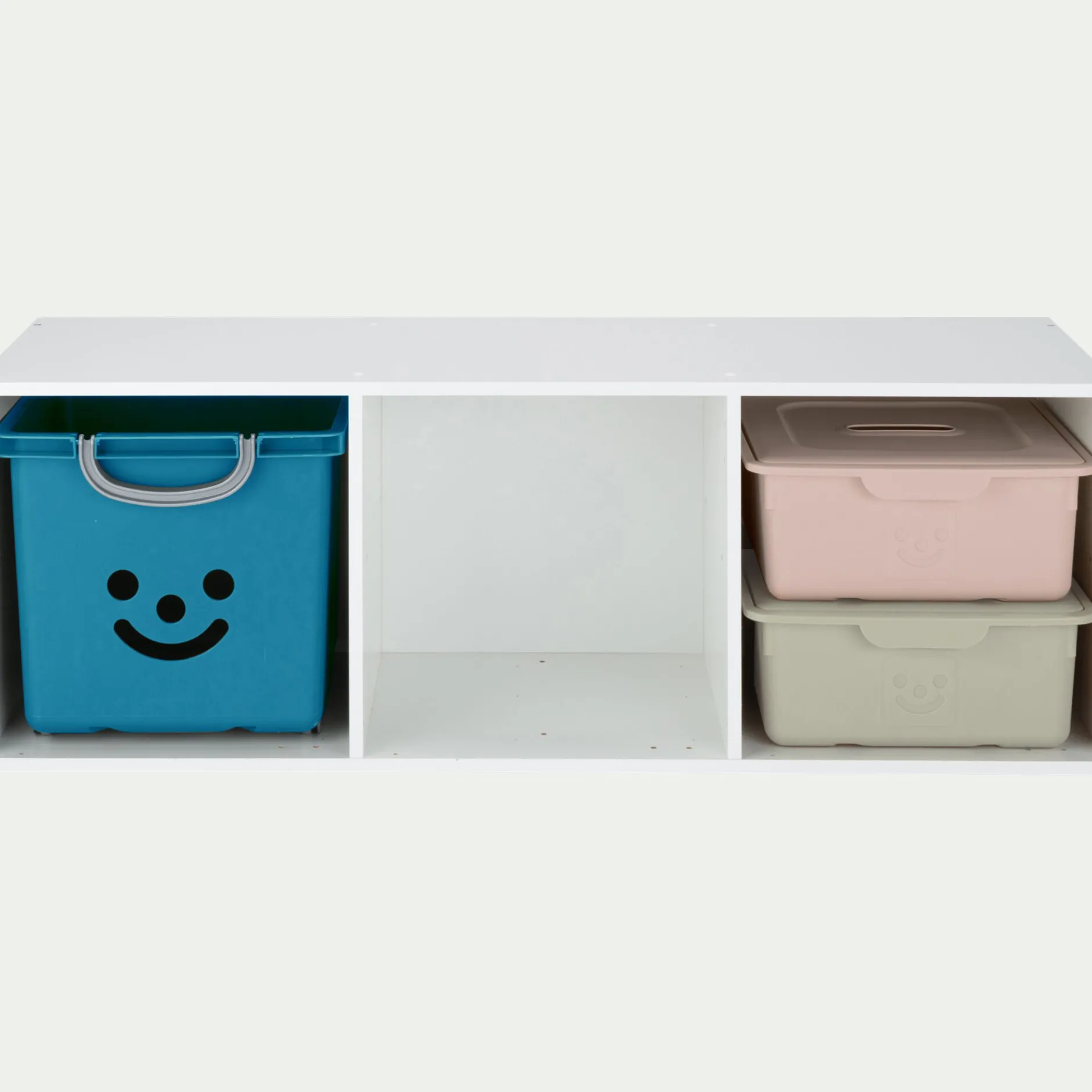 Bibliothèque Enfant|Bibliothèque Enfant*alinea Structure 3 cases en bois H102,6cm - Blanc