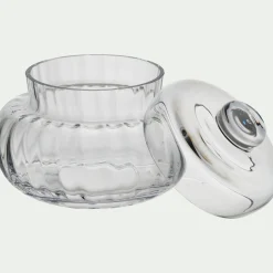 Plateau|Vaisselle Petit Déjeuner*alinea Sucrier avec couvercle en verre - Transparent