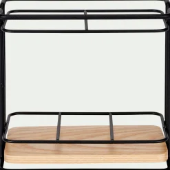 Aménagement Meuble Cuisine*alinea Support à ustensiles en métal et bois Naturel