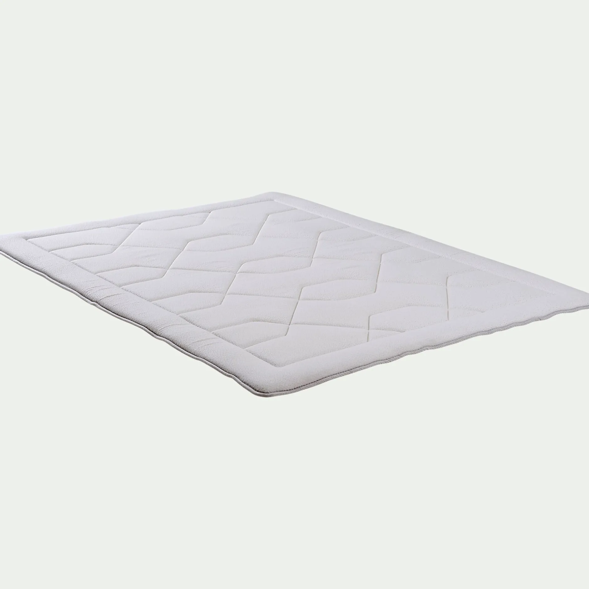 Surmatelas*alinea Surmatelas double face été/hiver 4cm - 140x200cm Blanc