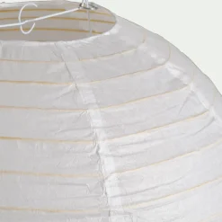 Suspension Non-Électrifiée*alinea Suspension boule japonaise non électrifiée en papier de riz D40cm - Blanc