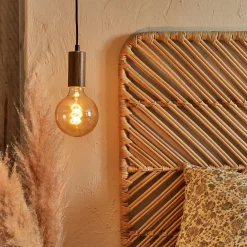 Lustre De Salle À Manger|Lustre*alinea Suspension décorative en bois de chêne - l5xH120cm Naturel