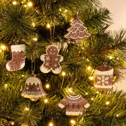 Suspension De Noël*alinea Suspension de Noël biscuit H6,5cm - (modèle aléatoire) Marron