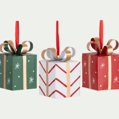 Suspension De Noël*alinea Suspension de Noël cadeau H8,5cm (modèle aléatoire) Rouge