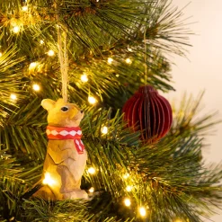 Suspension De Noël*alinea Suspension de Noël écureuil en bois H8,5cm - Naturel