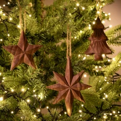 Suspension De Noël*alinea Suspension de Noël en bois de peuplier - (modèle aléatoire) Naturel