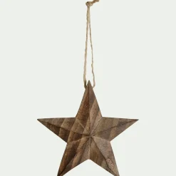 Suspension De Noël*alinea Suspension de Noël en bois de peuplier - (modèle aléatoire) Naturel