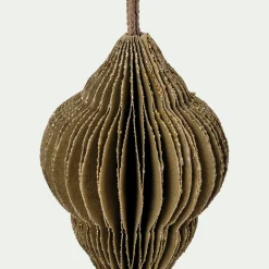 Suspension De Noël*alinea Suspension de Noël en papier H8cm - Doré