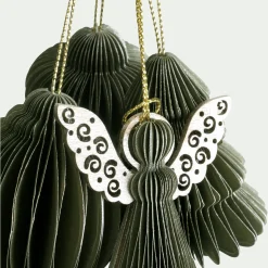 Suspension De Noël*alinea Suspension de Noël en papier H6cm - (modèle aléatoire) Doré