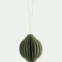 Suspension De Noël*alinea Suspension de Noël en papier H6cm - (modèle aléatoire) Doré