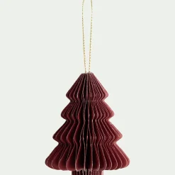 Suspension De Noël*alinea Suspension de Noël en papier H6cm - (modèle aléatoire) Rouge