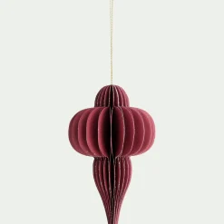 Suspension De Noël*alinea Suspension de Noël goutte en papier H8cm - Rouge