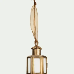 Suspension De Noël*alinea Suspension de Noël lanterne en verre H8cm - Doré