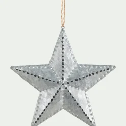 Suspension De Noël*alinea Suspension de Noël étoile en fer D19cm - Argenté