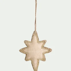 Suspension De Noël*alinea Suspension de Noël étoile en perles H11,5cm - Doré