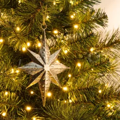 Suspension De Noël*alinea Suspension de Noël étoile métallisée H17cm - Doré