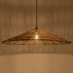 Lustre De Salle À Manger|Lustre*alinea Suspension en fibre de palmier non électrifiée - D88cm Naturel