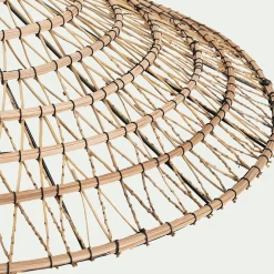 Lustre De Salle À Manger|Lustre*alinea Suspension en fibre de palmier non électrifiée - D88cm Naturel