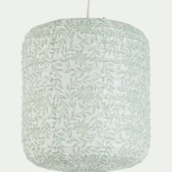 Lustre De Salle À Manger|Lustre*alinea Suspension en papier motif jasmin D27xH32cm - vert Blanc