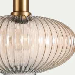 Lustre De Salle À Manger|Lustre*alinea Suspension électrifié en métal et verre D30cm - Doré