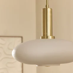 Suspension Électrifiée*alinea Suspension électrifiée à 3 globes en verre opalin H70cm - Blanc