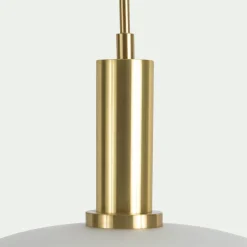 Suspension Électrifiée*alinea Suspension électrifiée à 3 globes en verre opalin H70cm - Blanc