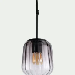 Suspension Électrifiée*alinea Suspension électrifiée avec 3 luminaires en verre - Gris