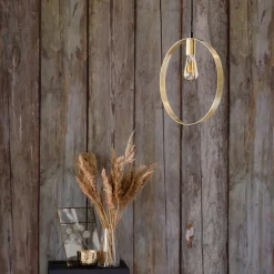 Lustre De Salle À Manger|Lustre*alinea Suspension électrifiée cylindrique E27 en acier D35cm - Doré