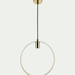 Lustre De Salle À Manger|Lustre*alinea Suspension électrifiée cylindrique E27 en acier D35cm - Doré