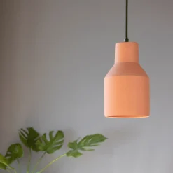 Lustre De Salle À Manger|Lustre*alinea Suspension électrifiée E27 en ciment H25,5cm - argile Rose