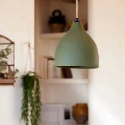 Suspension Électrifiée*alinea Suspension électrifiée en ciment D20cm - Vert