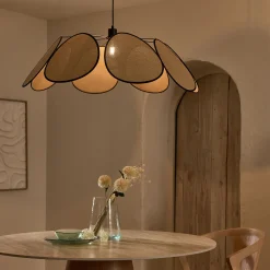 Suspension Naturelle|Suspension Électrifiée*alinea Suspension électrifiée en cannage D110cm - Naturel