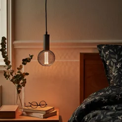 Suspension Électrifiée*alinea Suspension électrifiée en fer D10x150cm - Noir