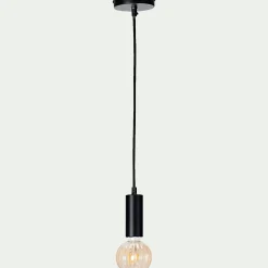 Suspension Électrifiée*alinea Suspension électrifiée en fer D10x150cm - Noir